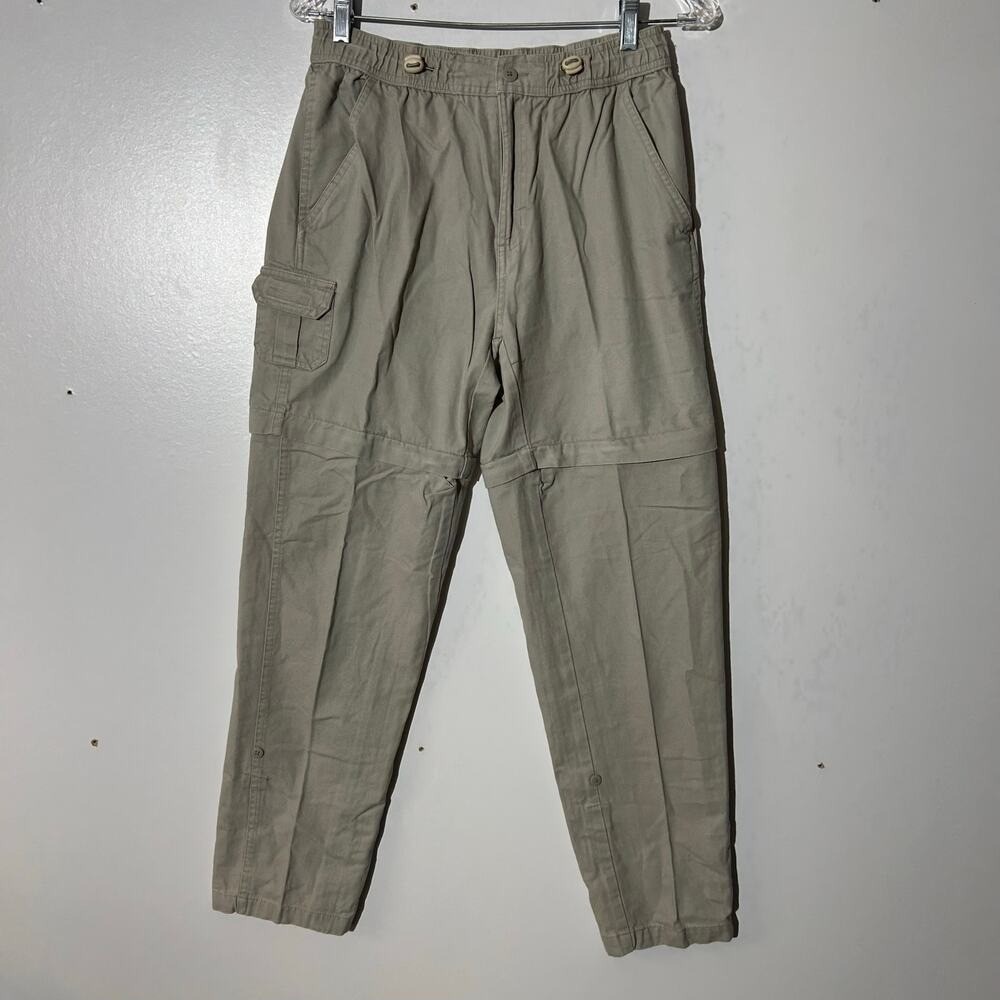 Guide Series Womens‎ Khaki Convertible Zip Off Cargo Hiking Pants Size 6 Cotton
